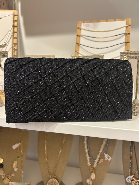 Black Shimmery Evening Bag