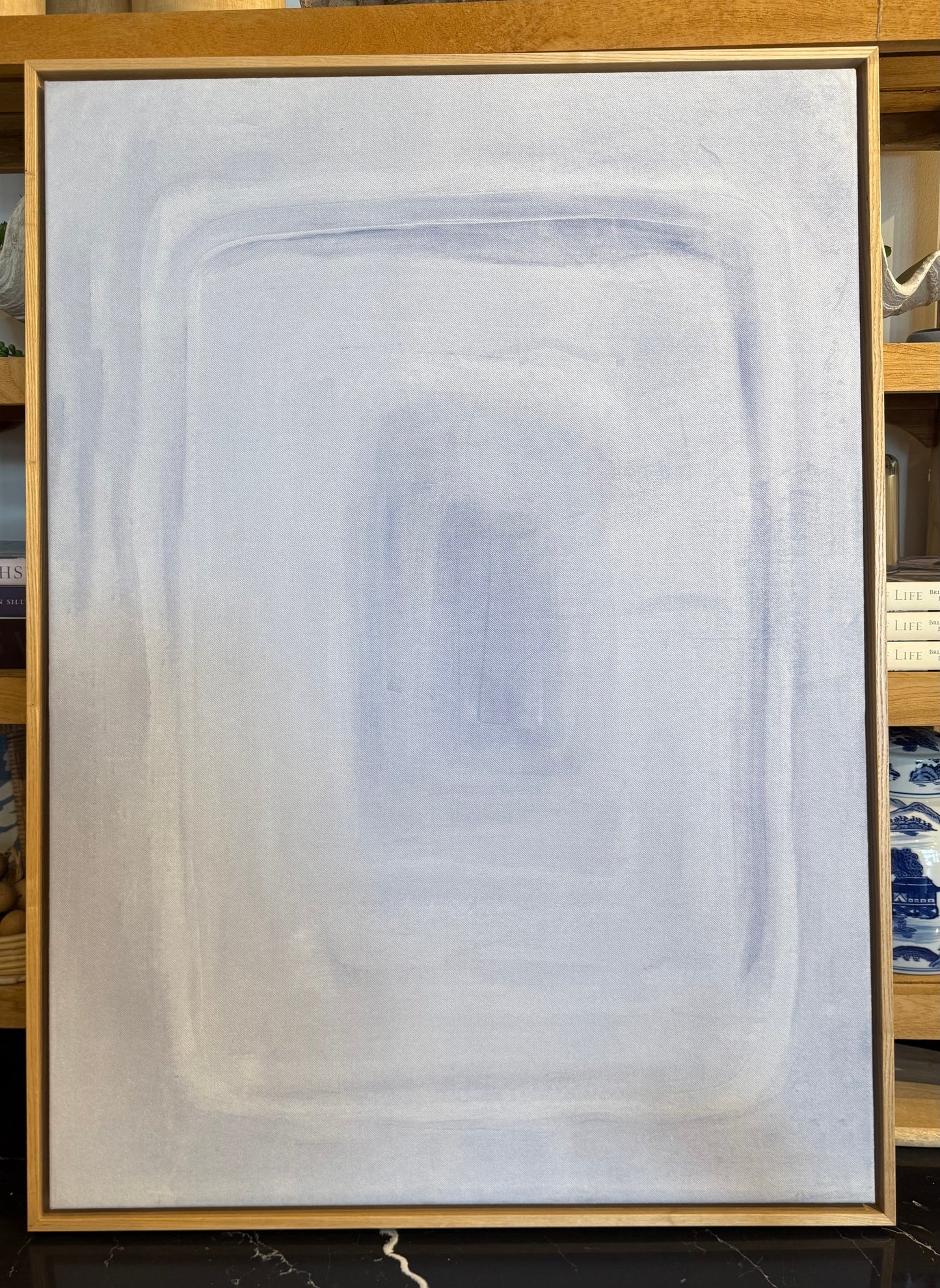 Abstract Periwinkle Framed Print
