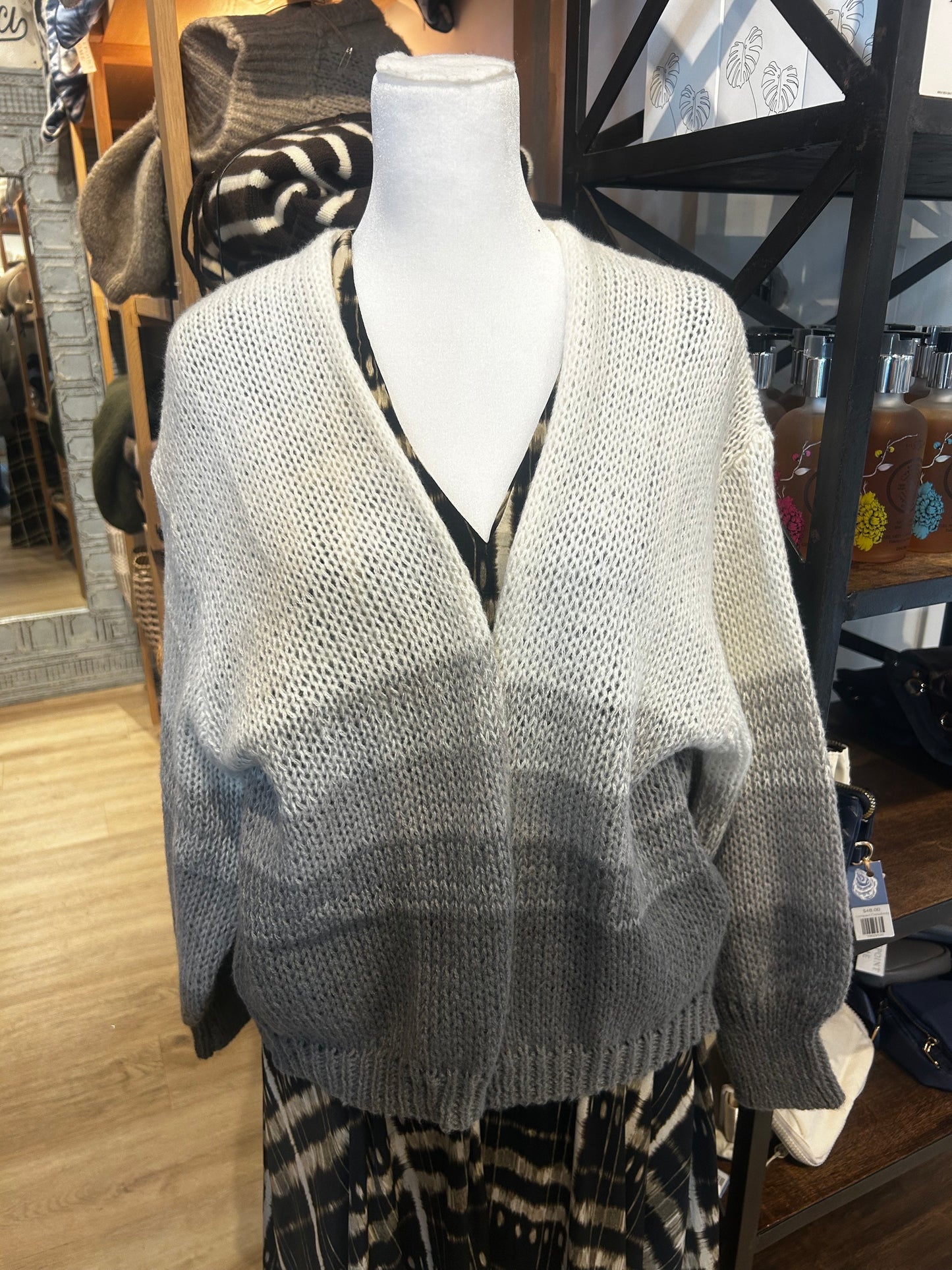 Ombre Cardigan Sweater