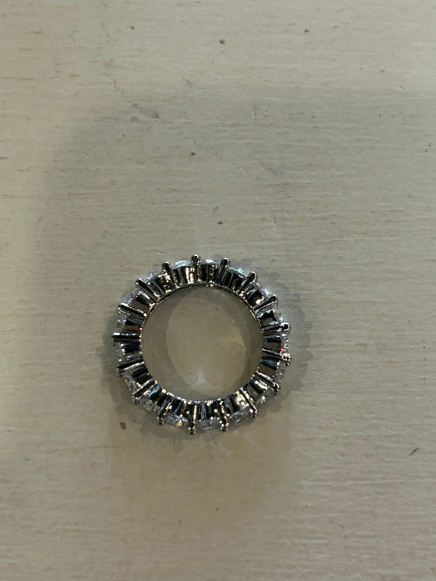 Diamond Studded Silver Ring