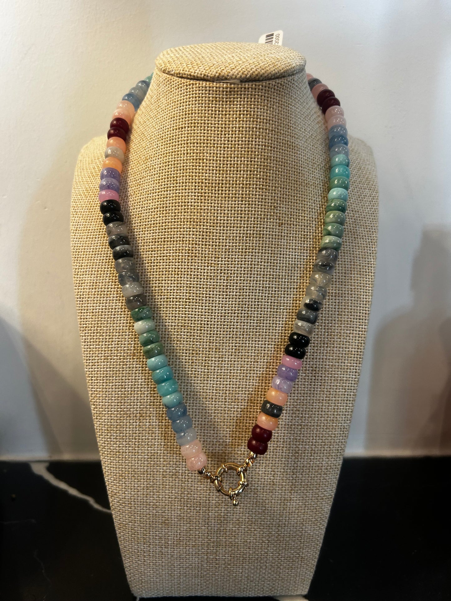 Beaded Gold Clasp Necklaces