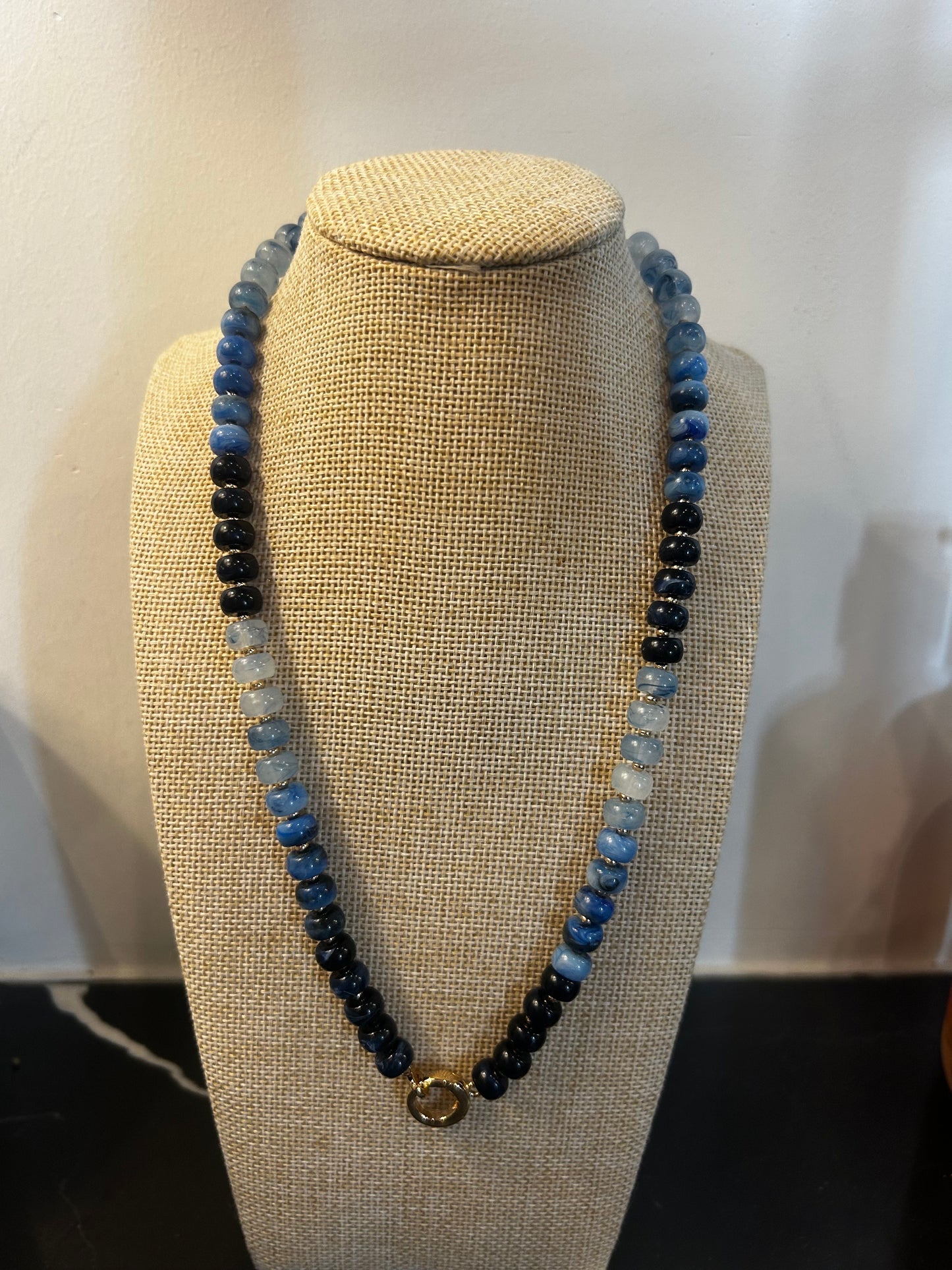 Beaded Gold Clasp Necklaces