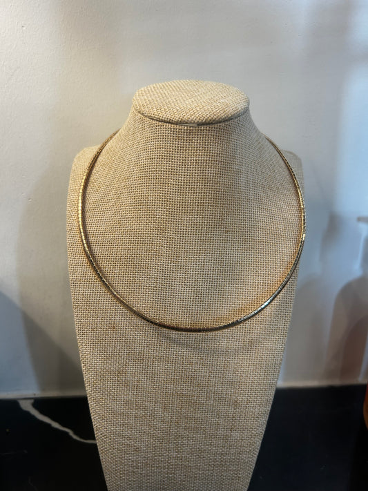 Gold Herringbone Choker