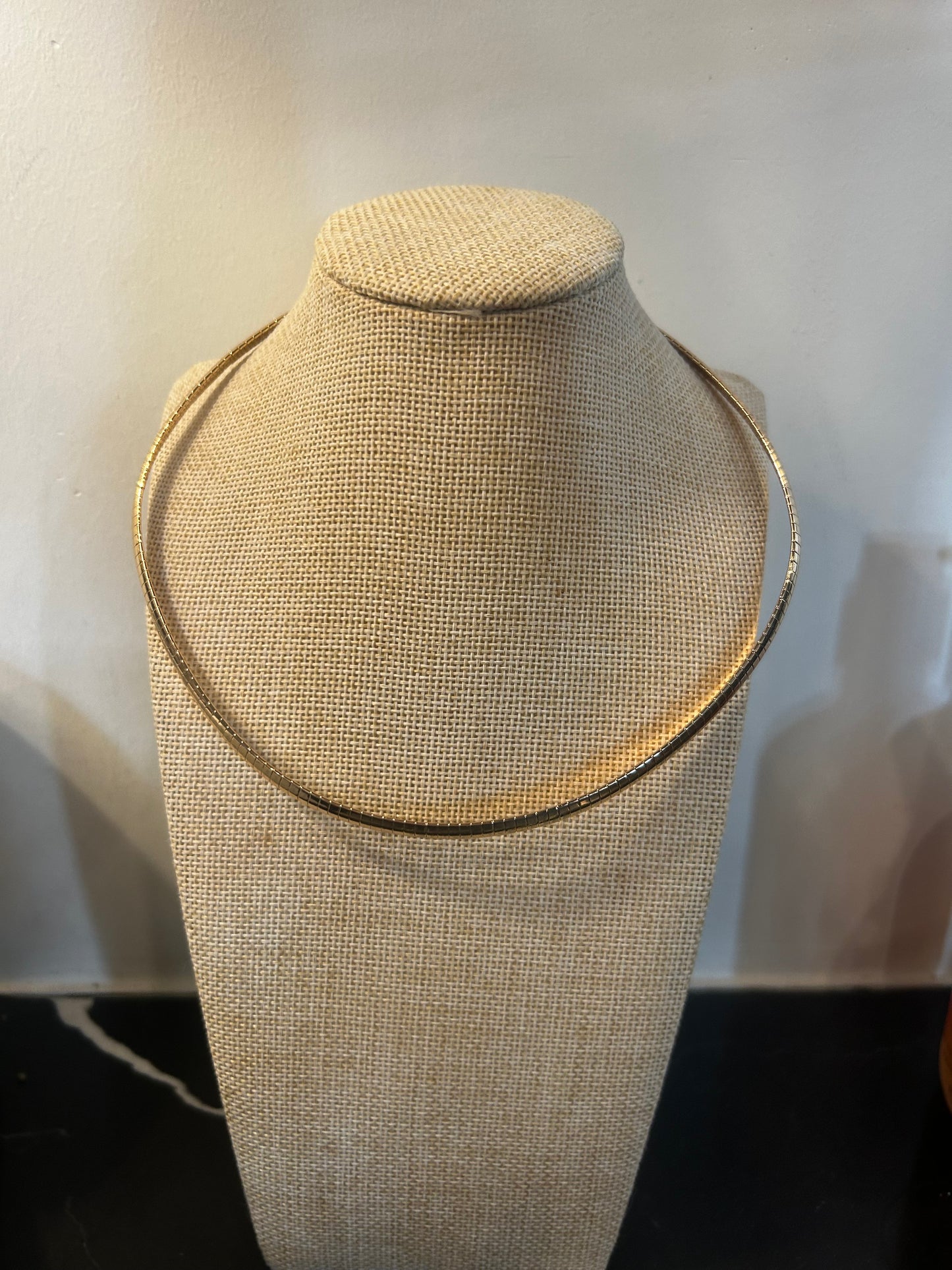 Gold Herringbone Choker