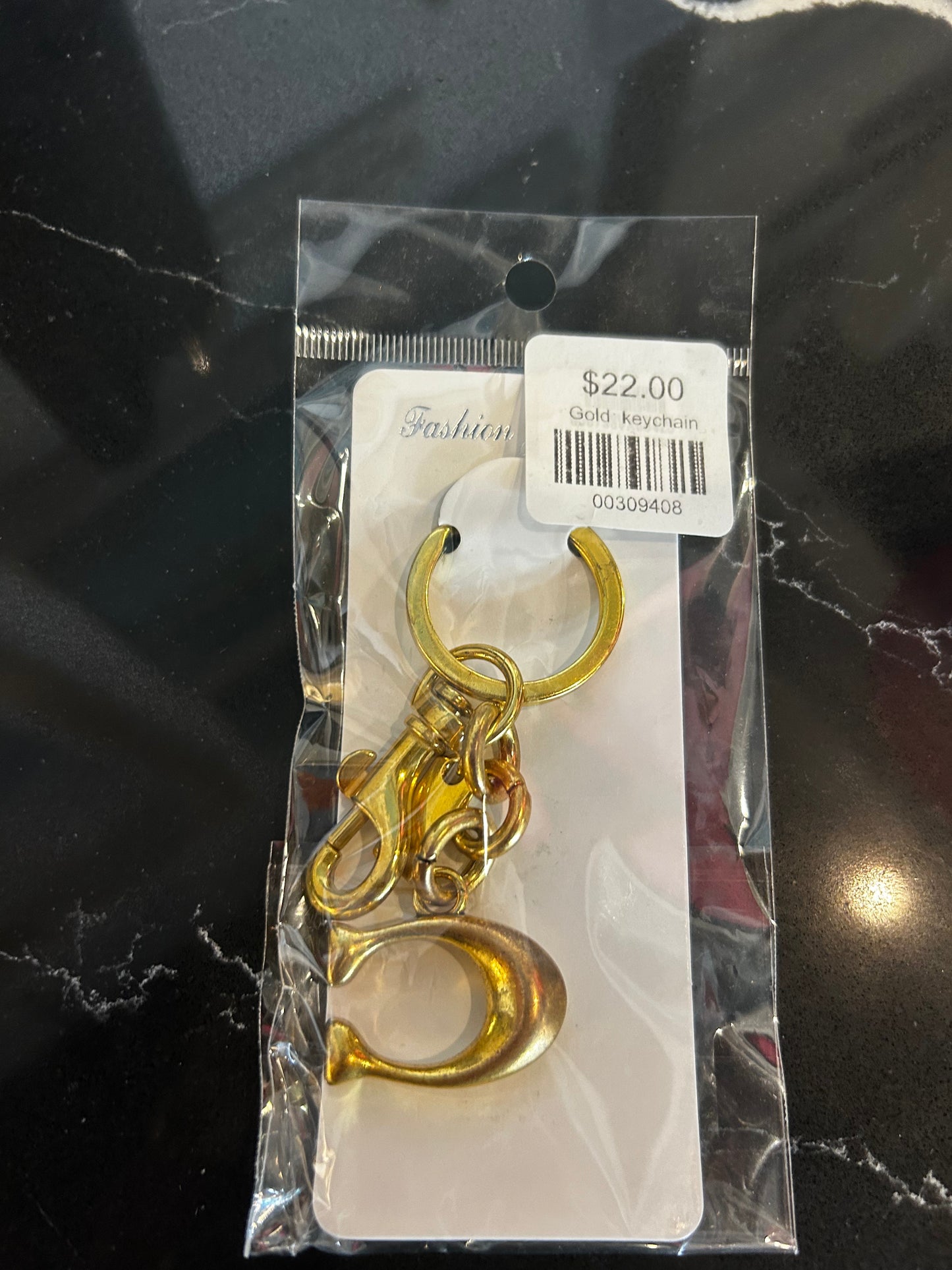 Gold keychain