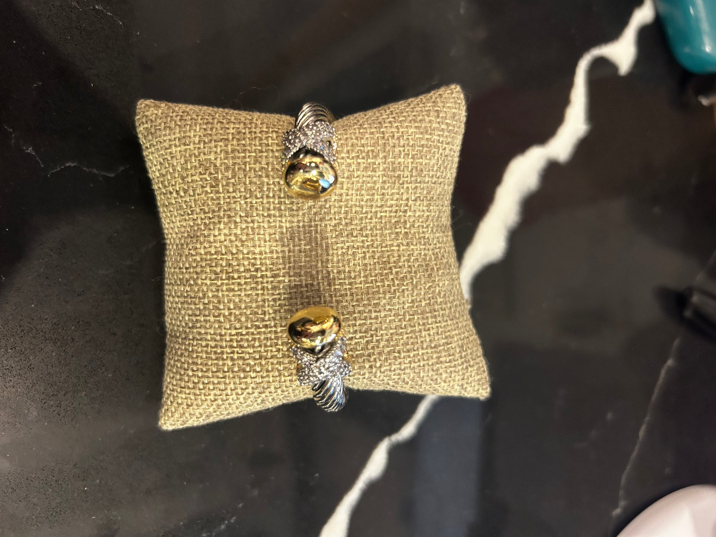 Dual Tone Open DY Cuff