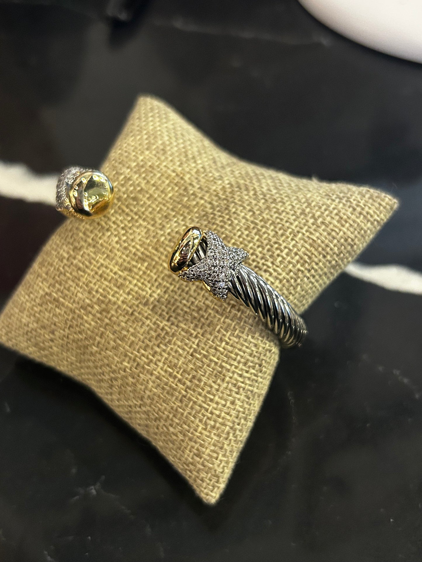 Dual Tone Open DY Cuff