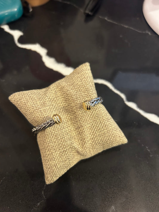 Dual Tone Open DY Cuff