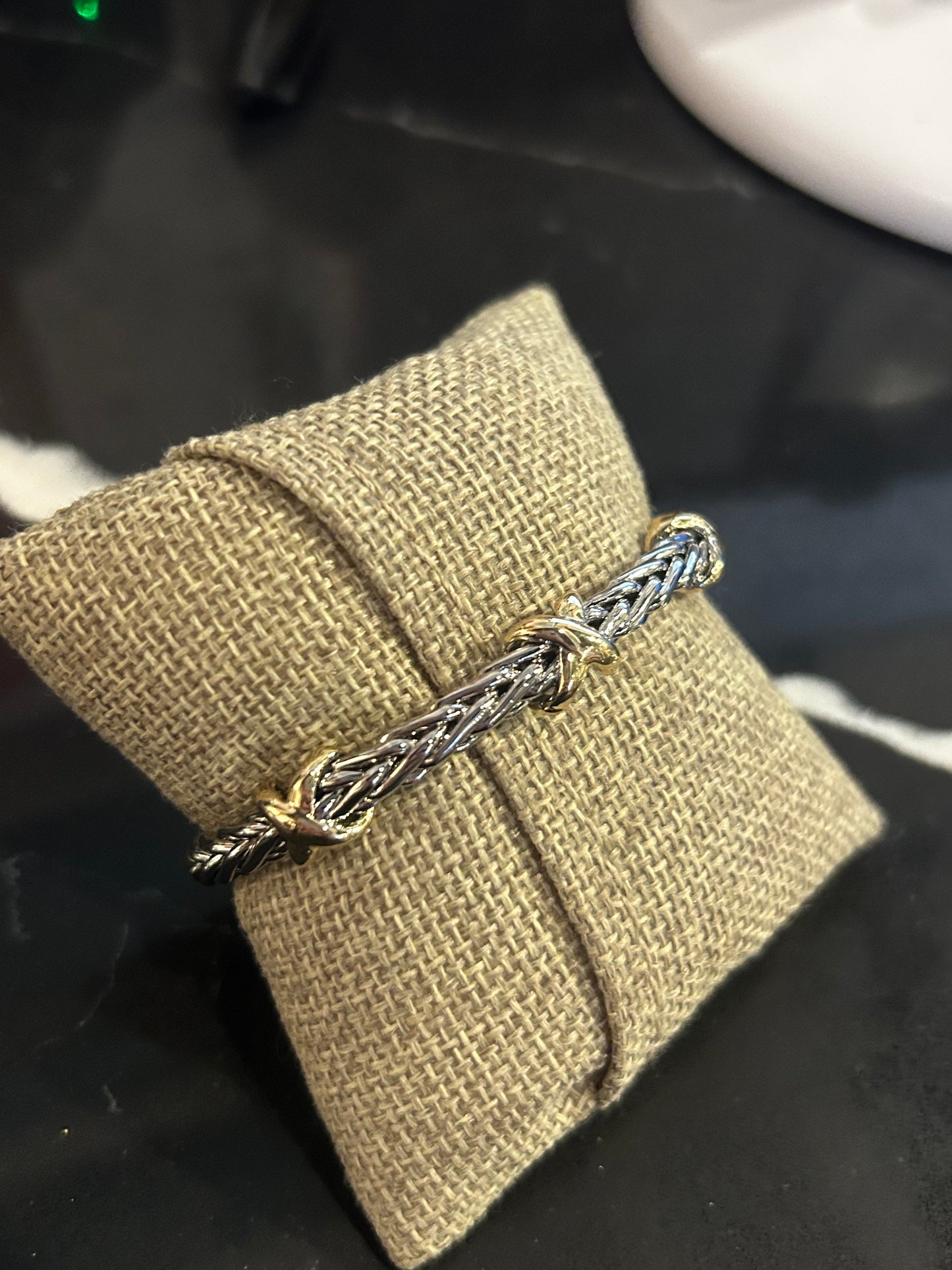 Dual Tone Open DY Cuff