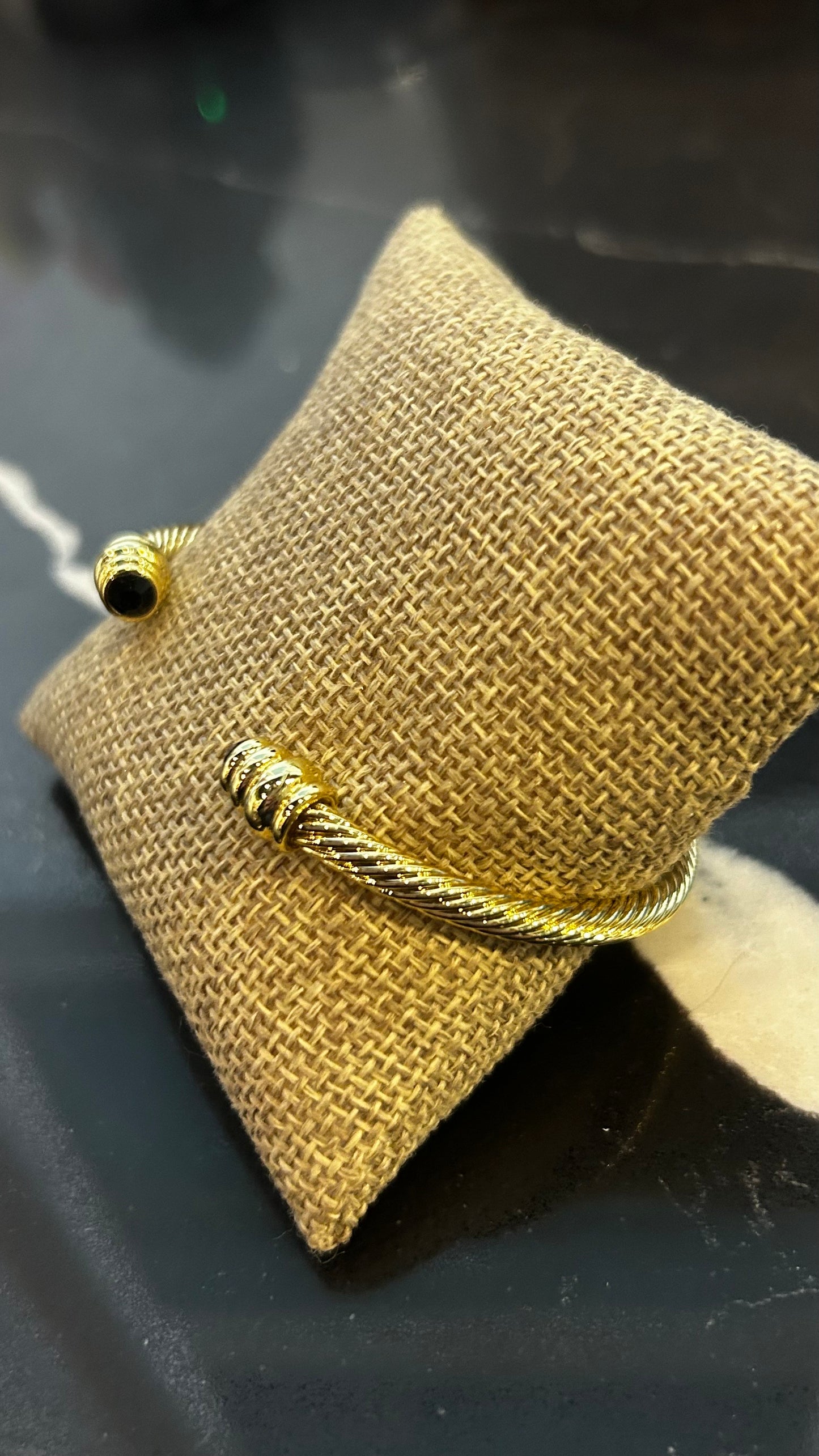 Gold Twisted Cable Bracelet