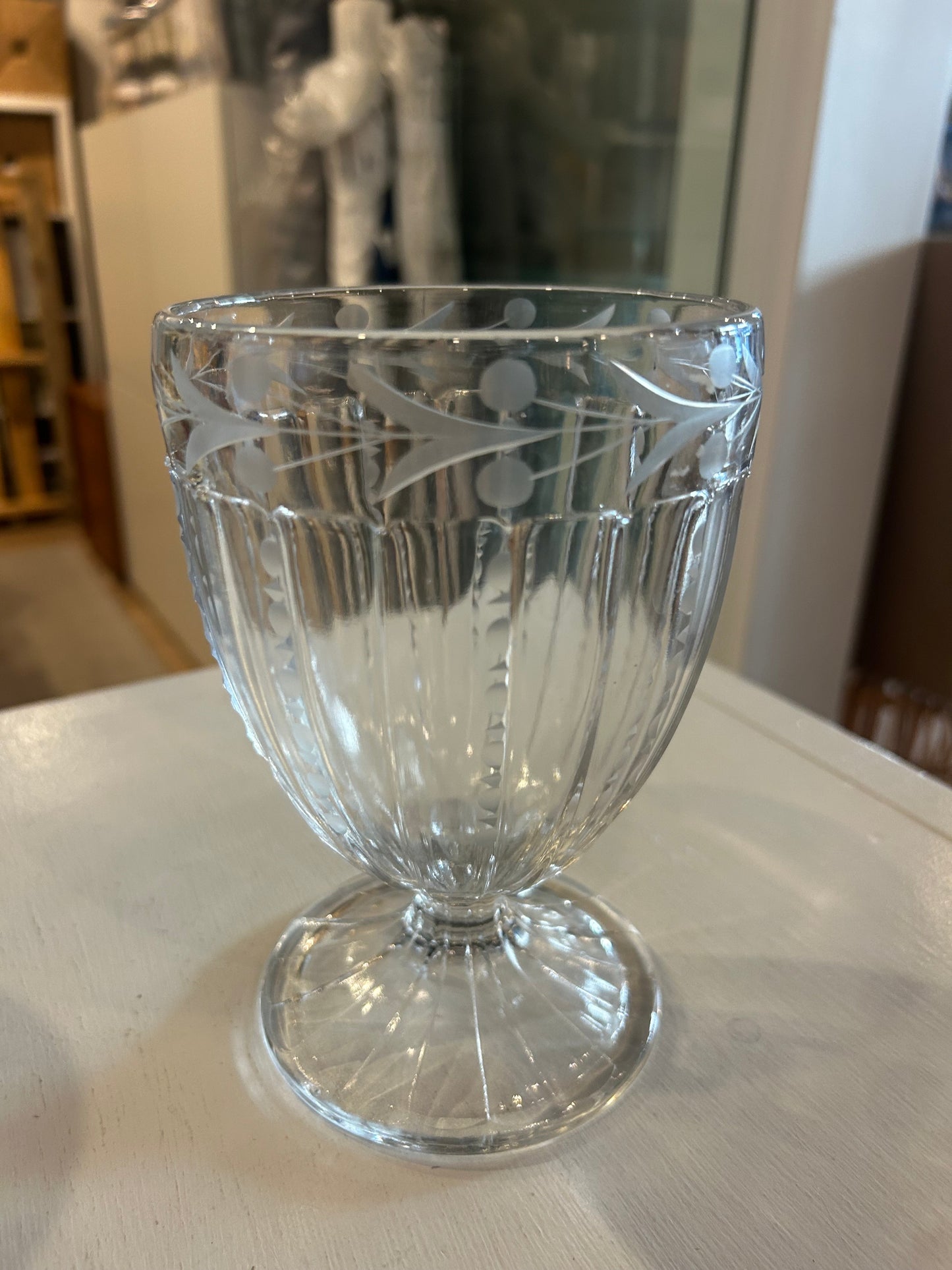 Antique Glass Urn