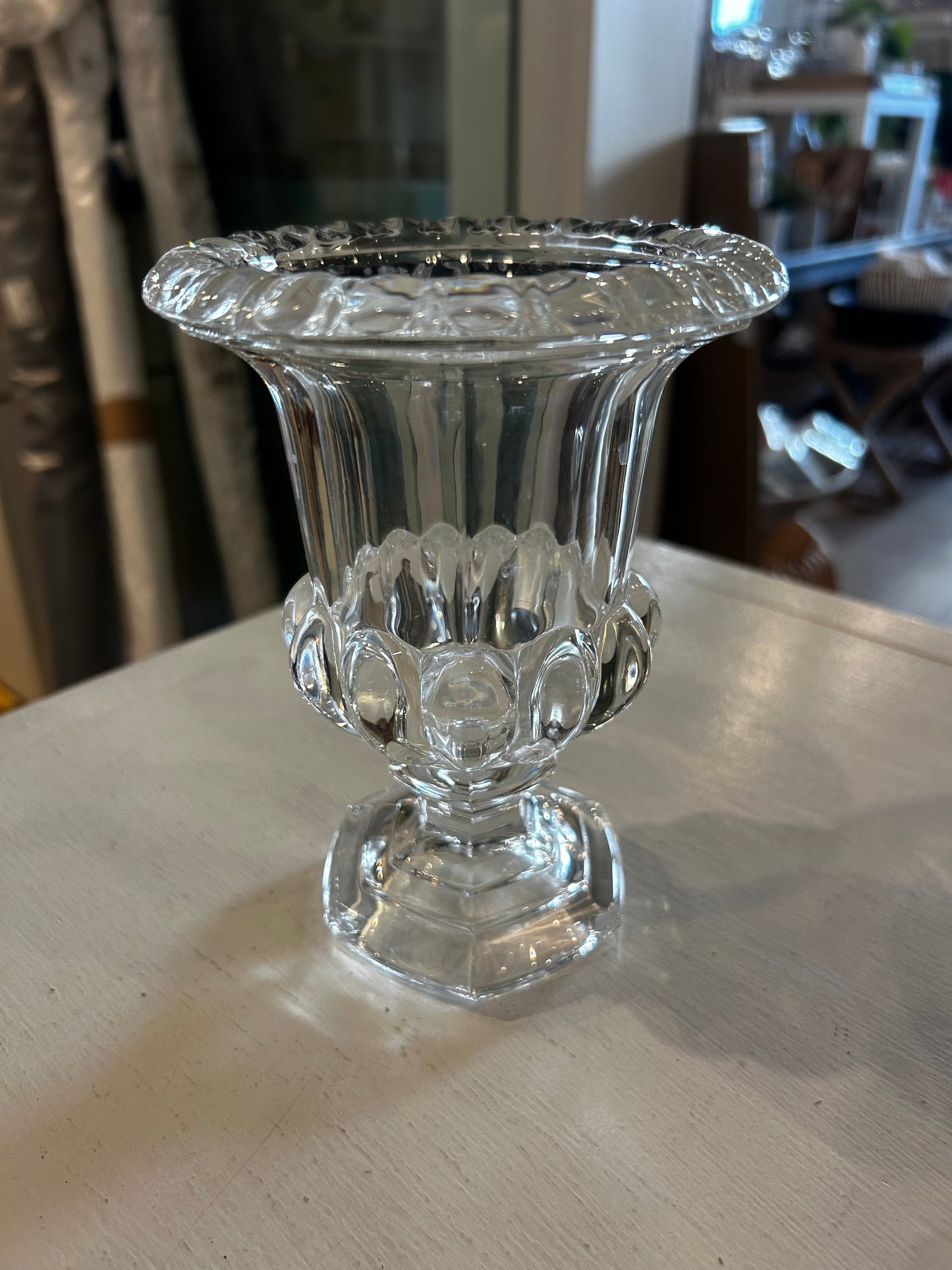 Antique Glass Urn
