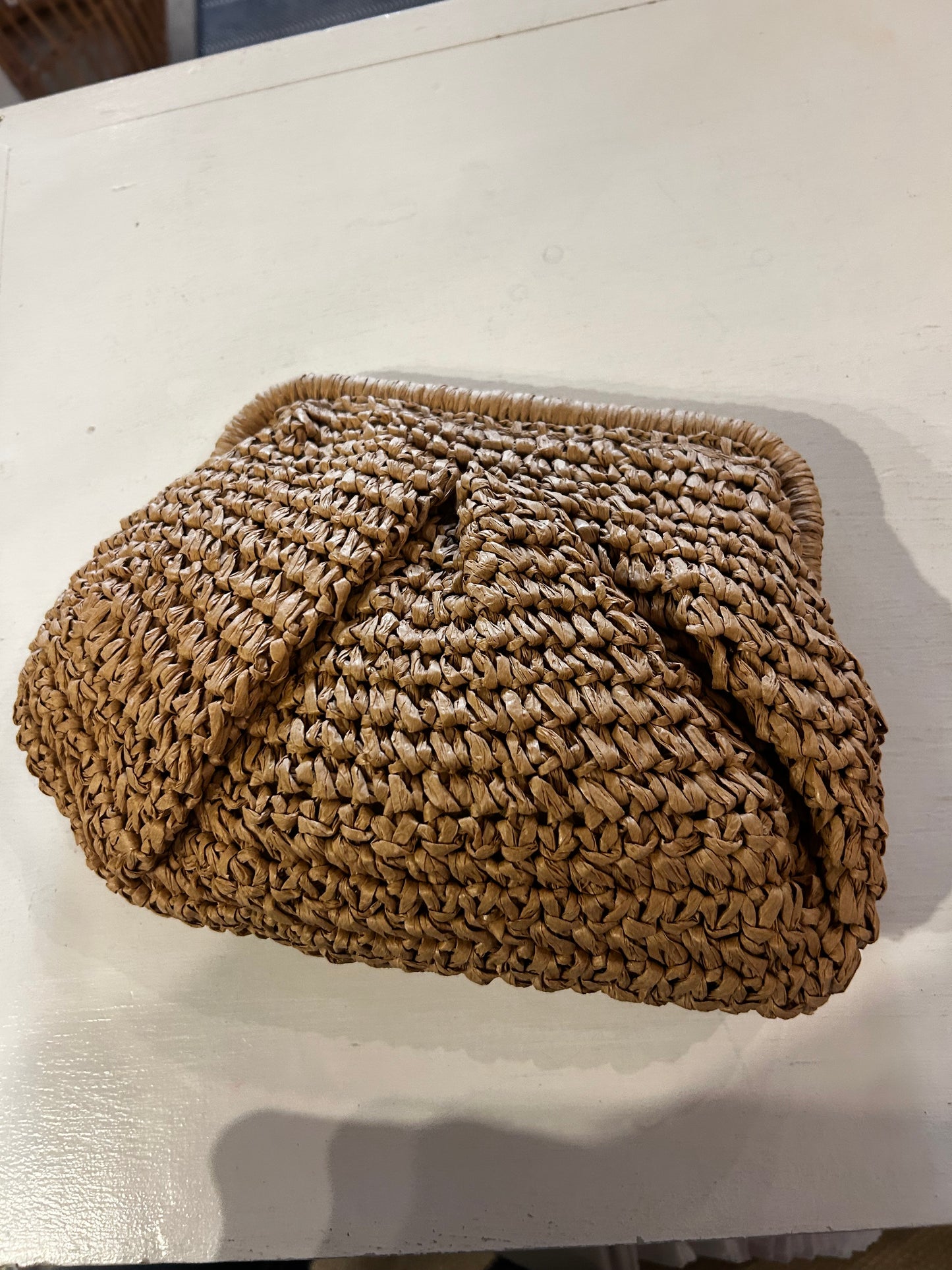 The Seaside Straw Clutch
