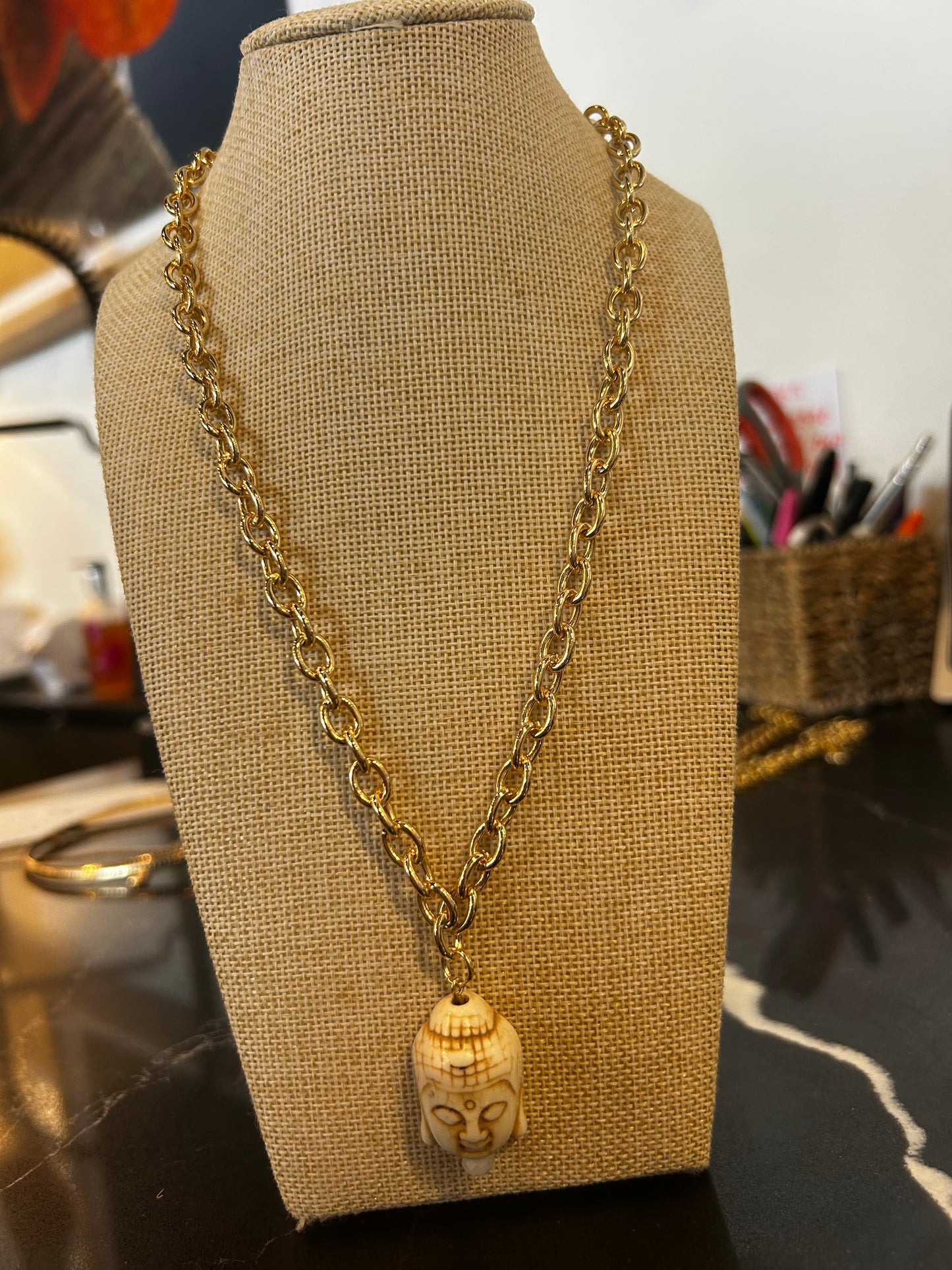 Gold Buddha Necklace