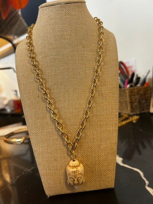 Gold Buddha Necklace