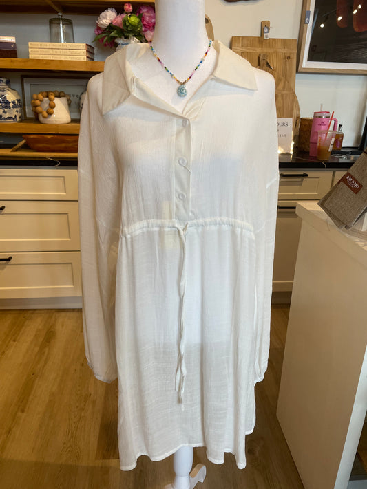 Collared Dress Cover-Up