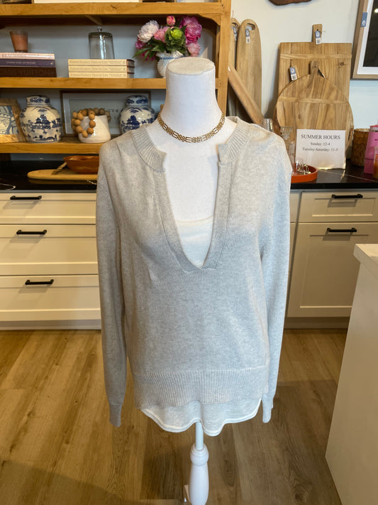 Layered V-Neck Sweater