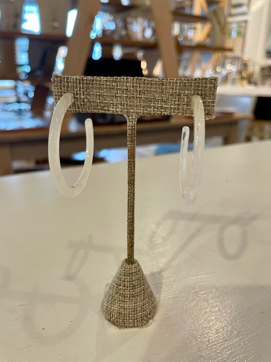 Opaque Hoop Earrings