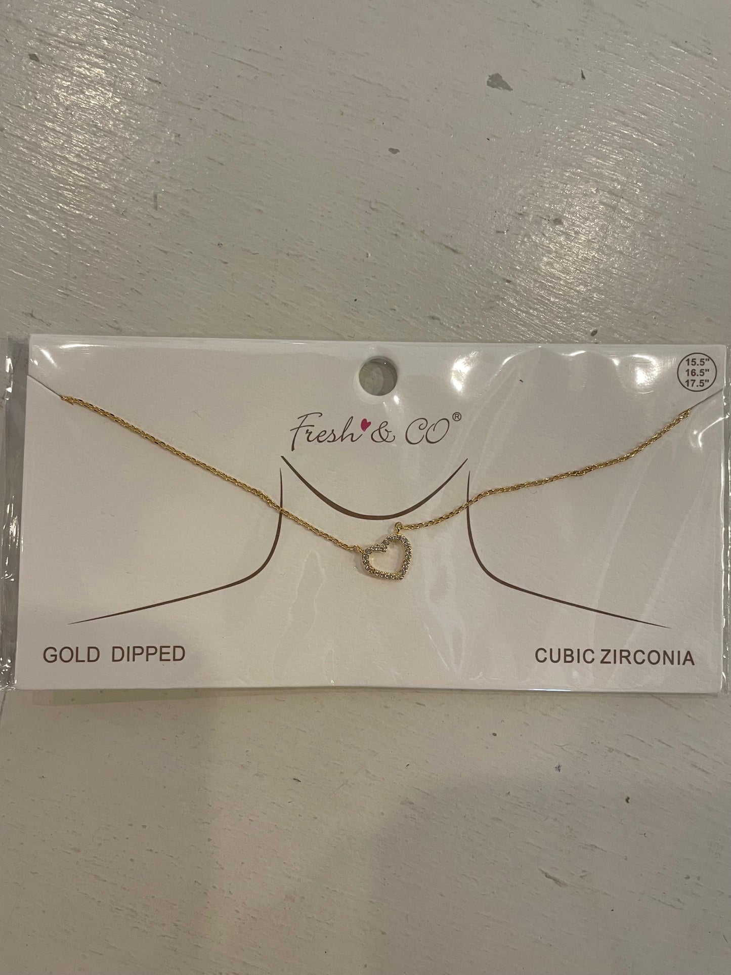 Hollow Heart Necklace