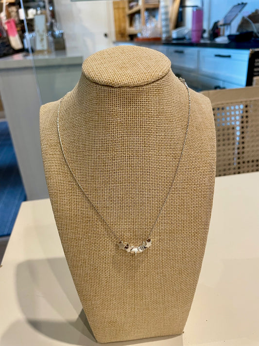 Five Star Silver Necklace