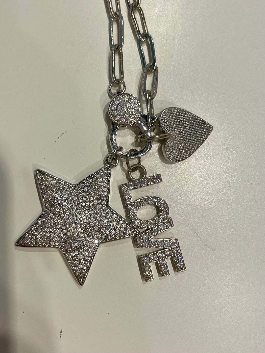 Starlit Love Silver Necklace