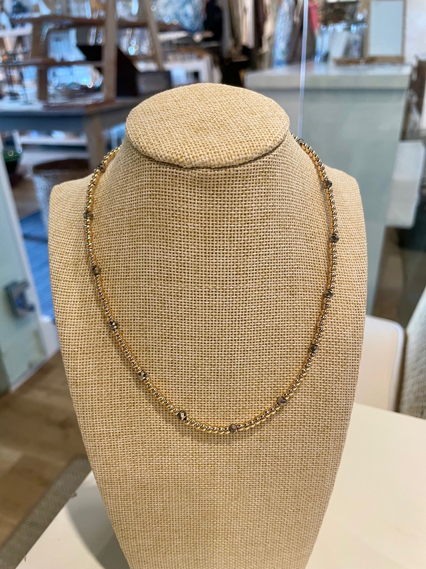 Midnight Watchman Beaded Choker