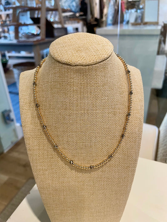 Midnight Watchman Beaded Choker