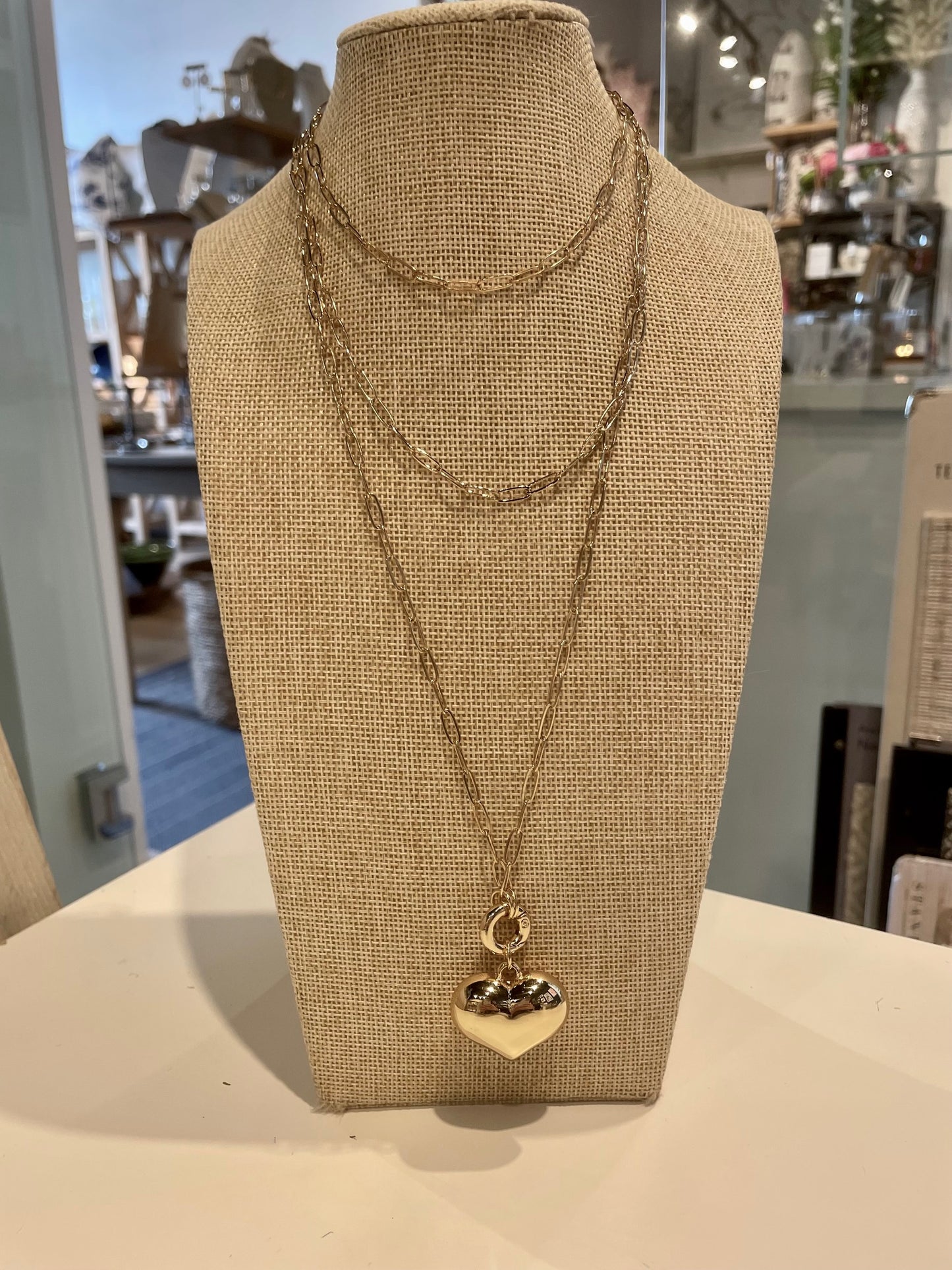 Layered Heart Necklace