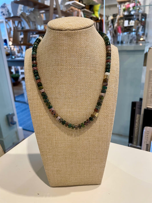 Earthy Beaded Choker
