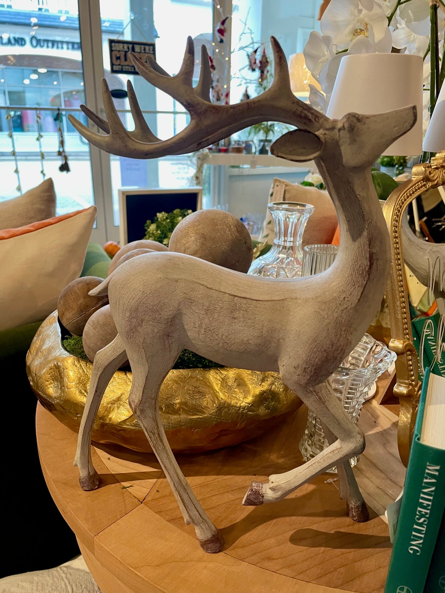 Large Wooden Reindeer