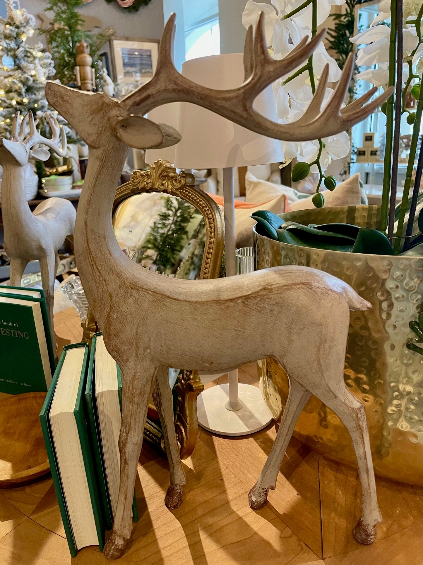 Large Wooden Reindeer