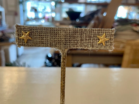 Starfish Gold Earrings