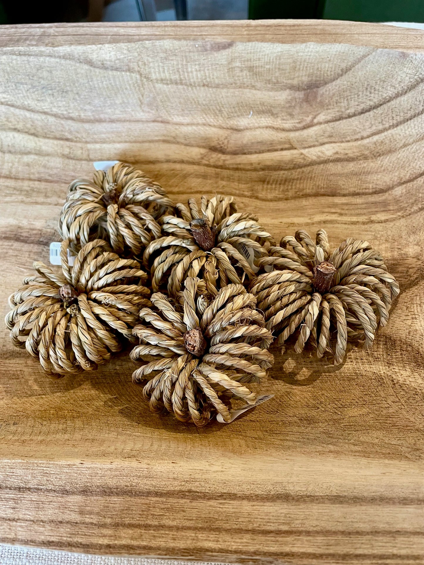 Mini Decorative Straw Pumpkin