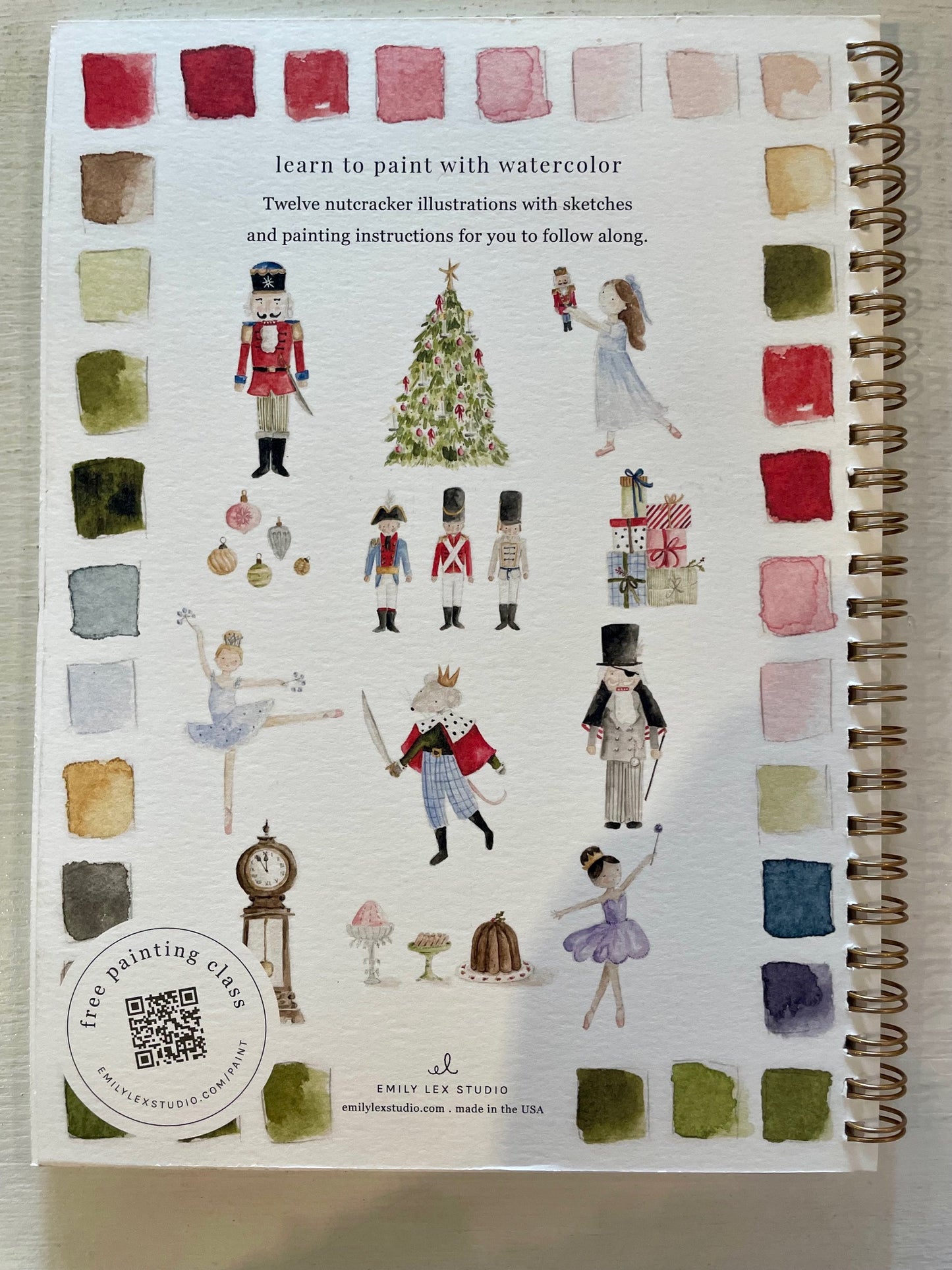 Emily Lex Studio Watercolor Workbook - Nutcracker
