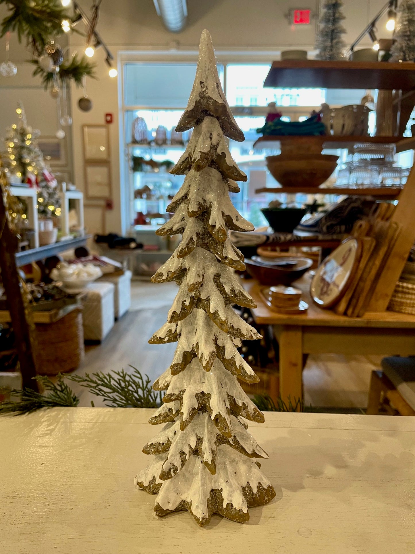 Snowy Wooden Tree