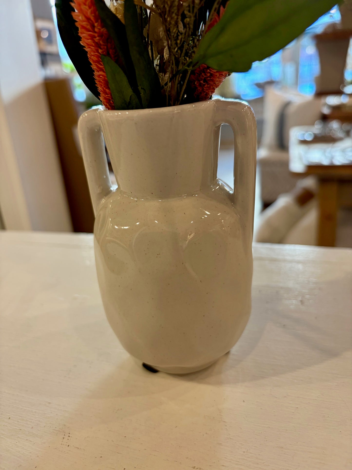 Small White Ceramic Vases