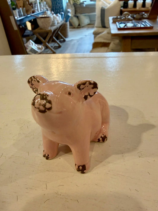 Small Ceramic Pig Figurine