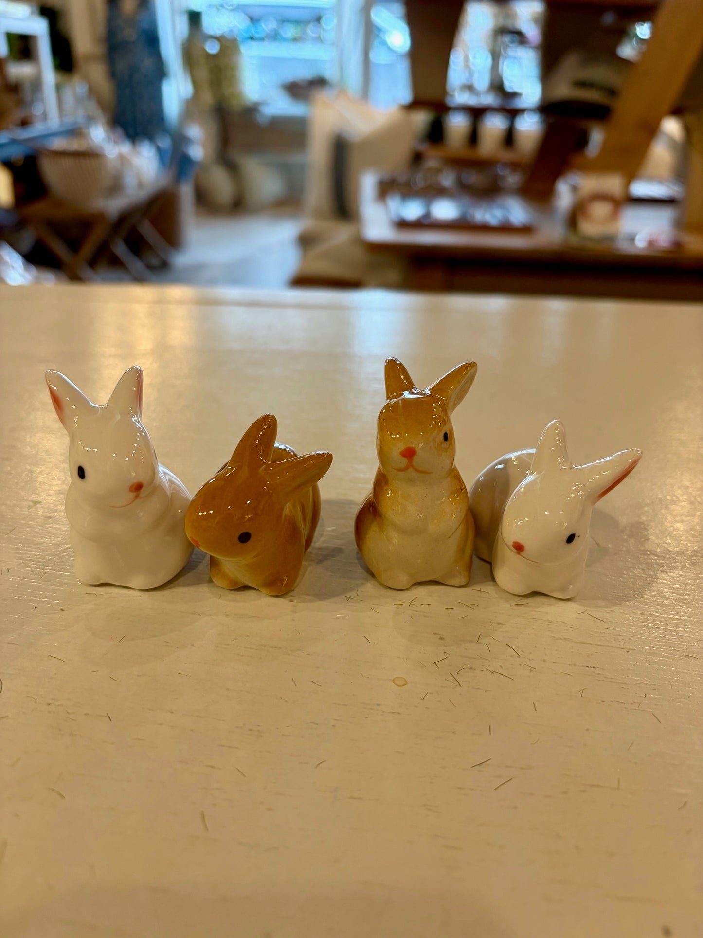 Mini Glass Bunny Figurine