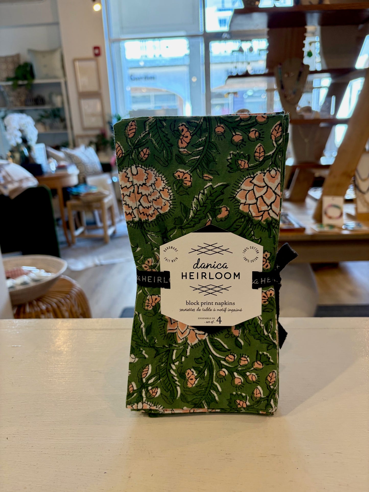 Floral Print Napkins Set of 4