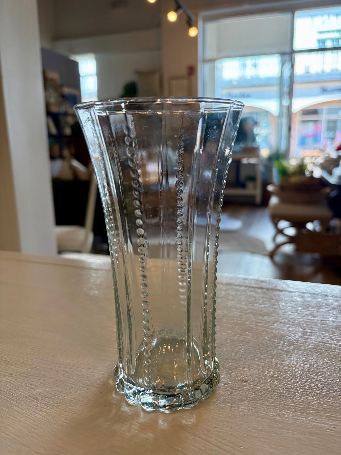 Vintage Beaded Cone Vase