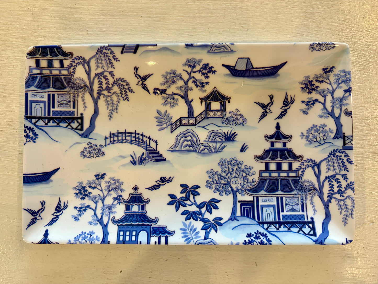 Chinoiserie Melamine Dish
