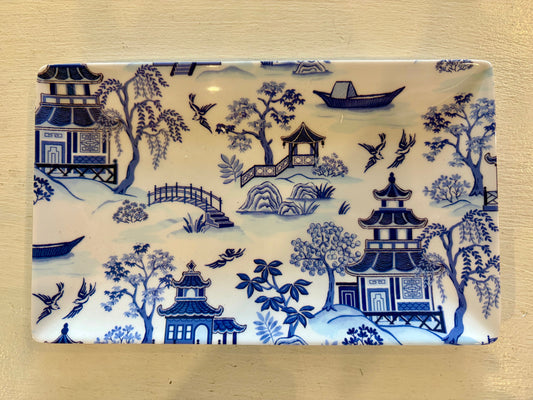 Chinoiserie Melamine Dish