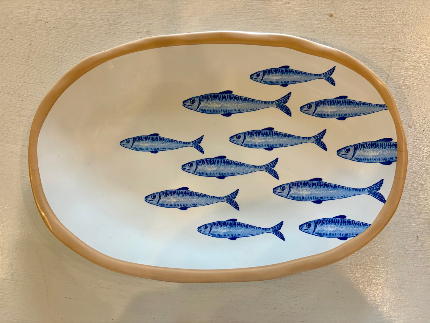 Swimming Fish Oval Platter