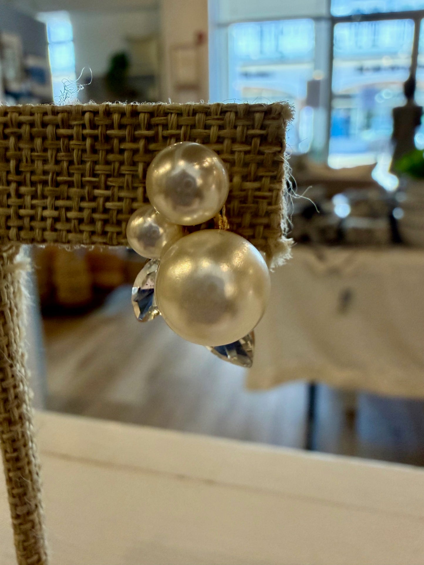 Botanical Pearl Statement Earrings