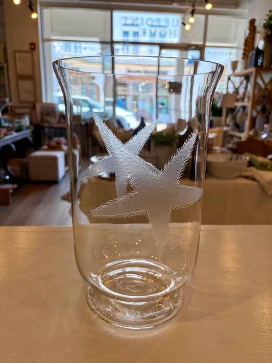 Starfish Glass Hurricane