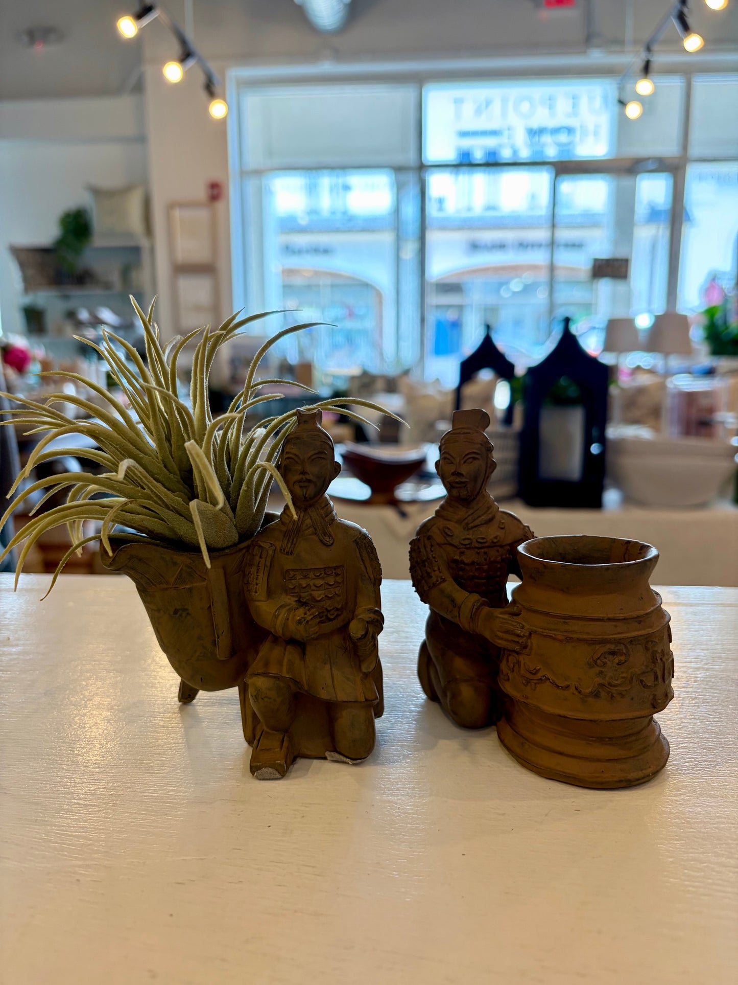 Asian Military Figure Pot
