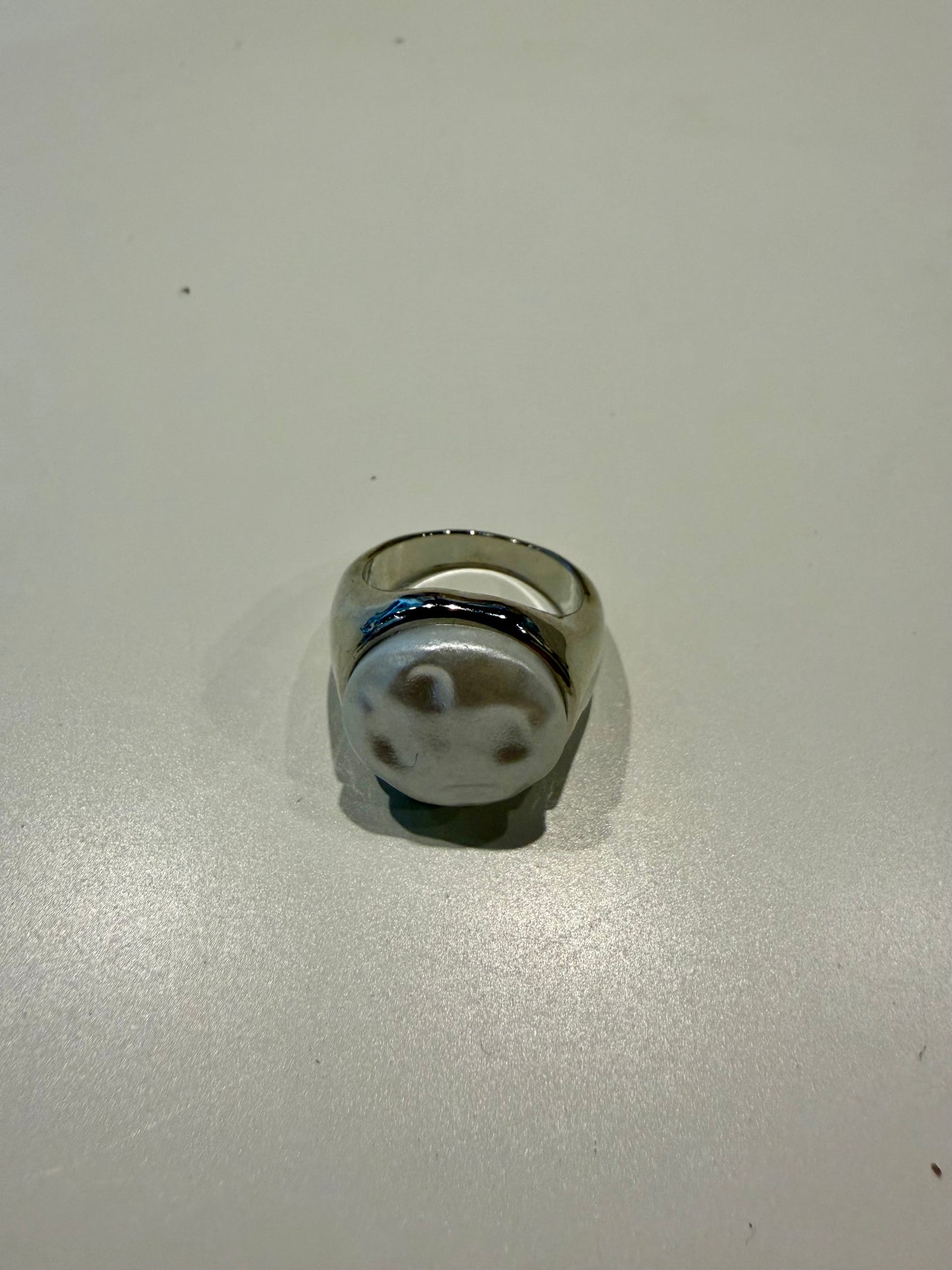 Silver Pearl Ring
