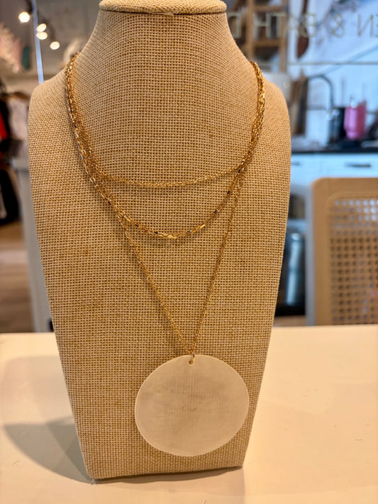 Dainty Layered Pearl & Gold Necklace