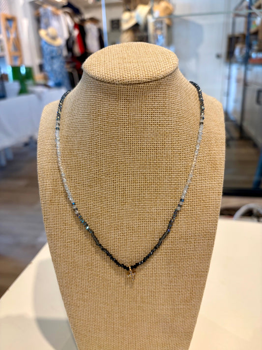 Small Cross Beaded Choker