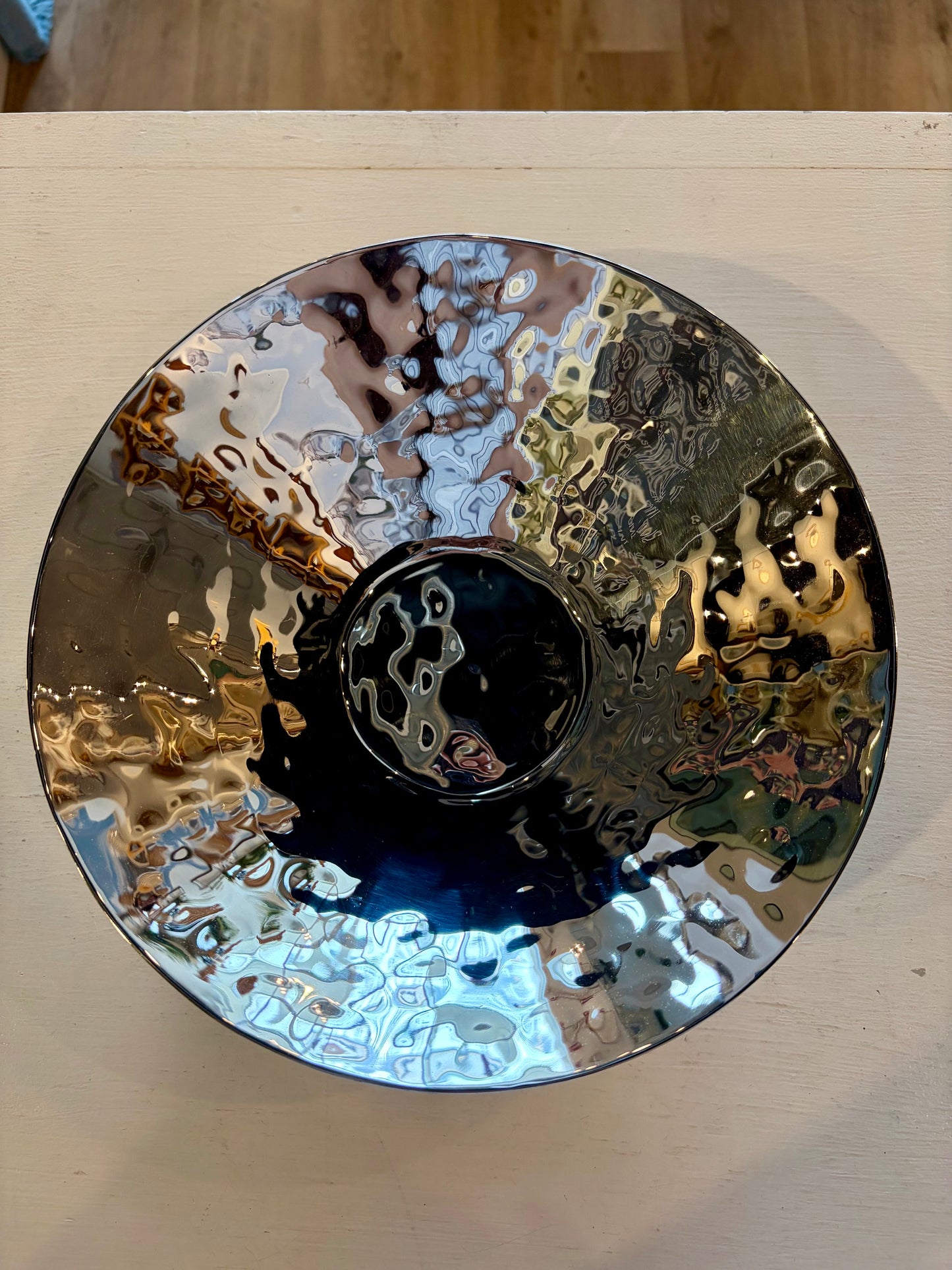 Reflective Silver Bowl